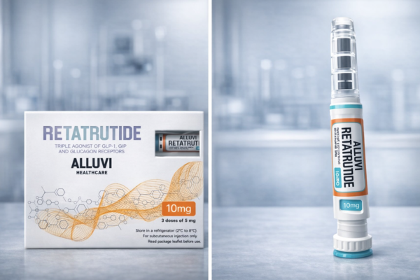 Alluvi Retatrutide 10mg research pen for UK laboratory R&D