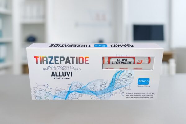 Alluvi Tirzepatide 40mg research pen for UK laboratory R&D.